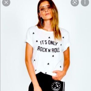 Lauren Moshi Beverly Hills Cotton Rock n’ Roll Tee Shirt